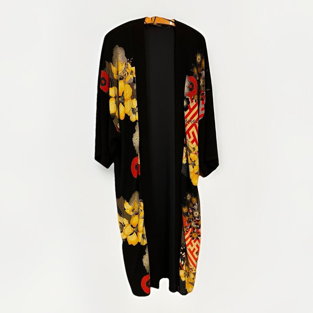 Renee C Kimono Style Duster Robe Coverup